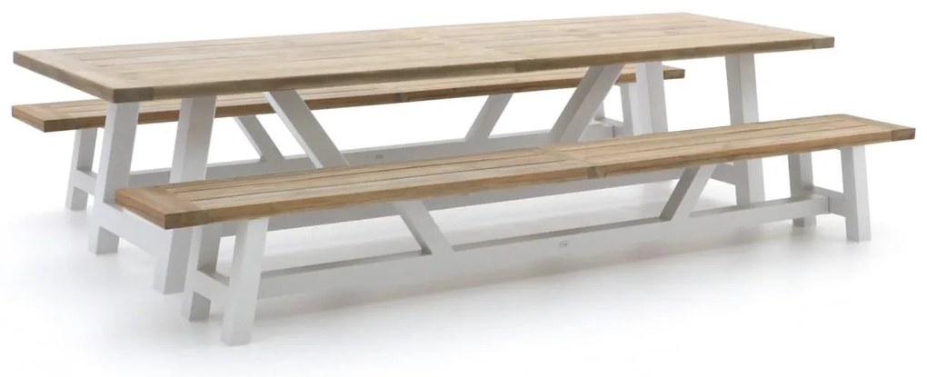 + 15% kassakorting | Picknickset Bellagio  | 10 personen | Tuinset teakhout | 3-delig | Kees Smit Tuinmeubelen
