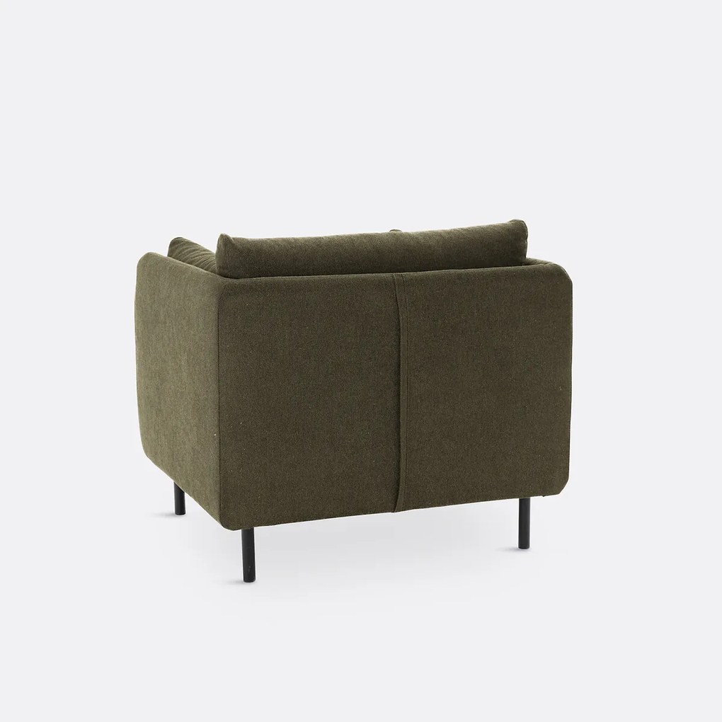Fauteuil, stof met structuur, Victor