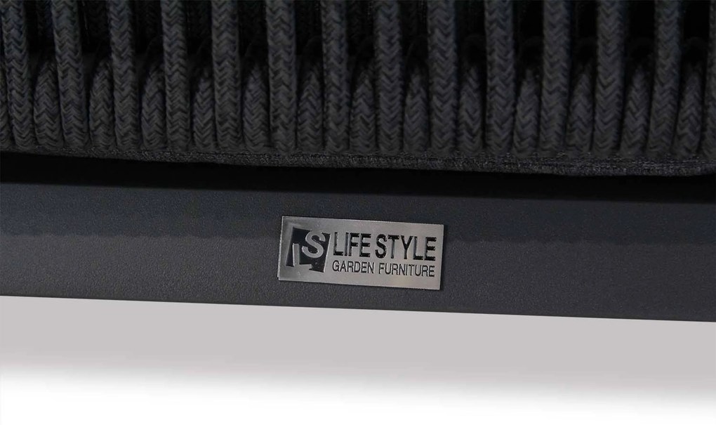 Tuinstoel Rope Grijs-antraciet Lifestyle Garden Furniture Verona antraciet