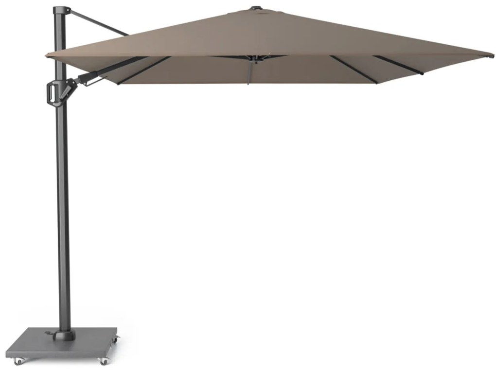 Zweefparasol  3.5x2.6m T2 premium  (excl. voet) Taupe-naturel-bruin Platinum Challenger