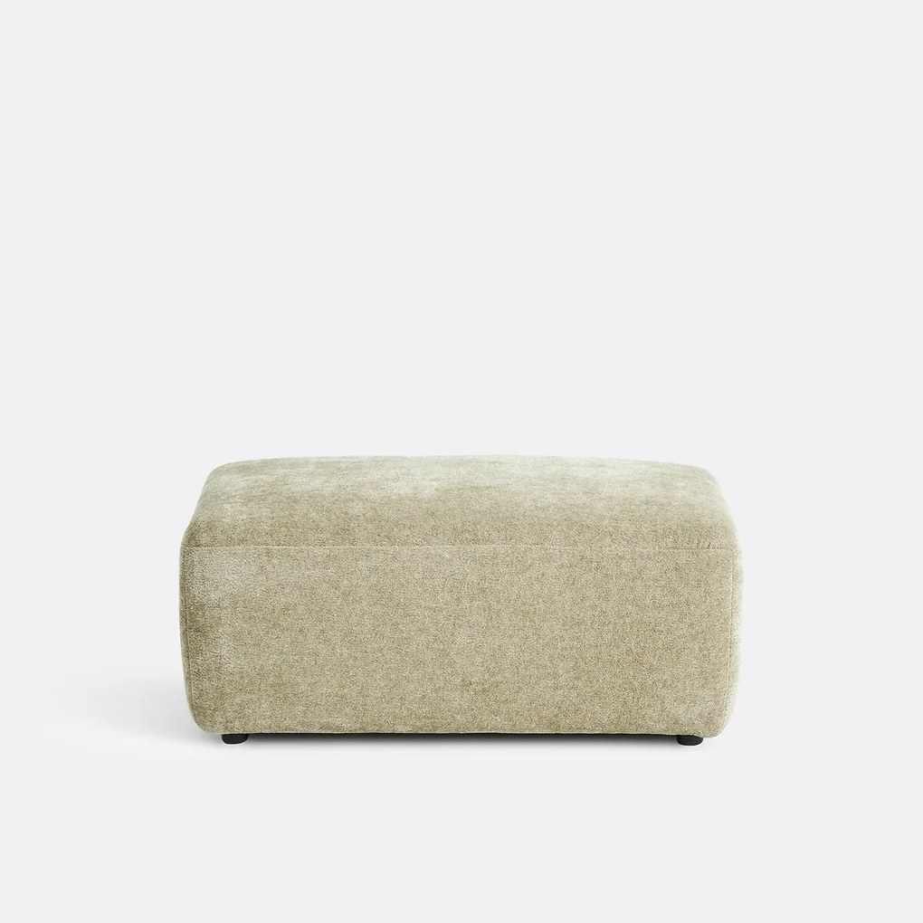 Poef voor modulaire bank, jacquard chenille, AMAD