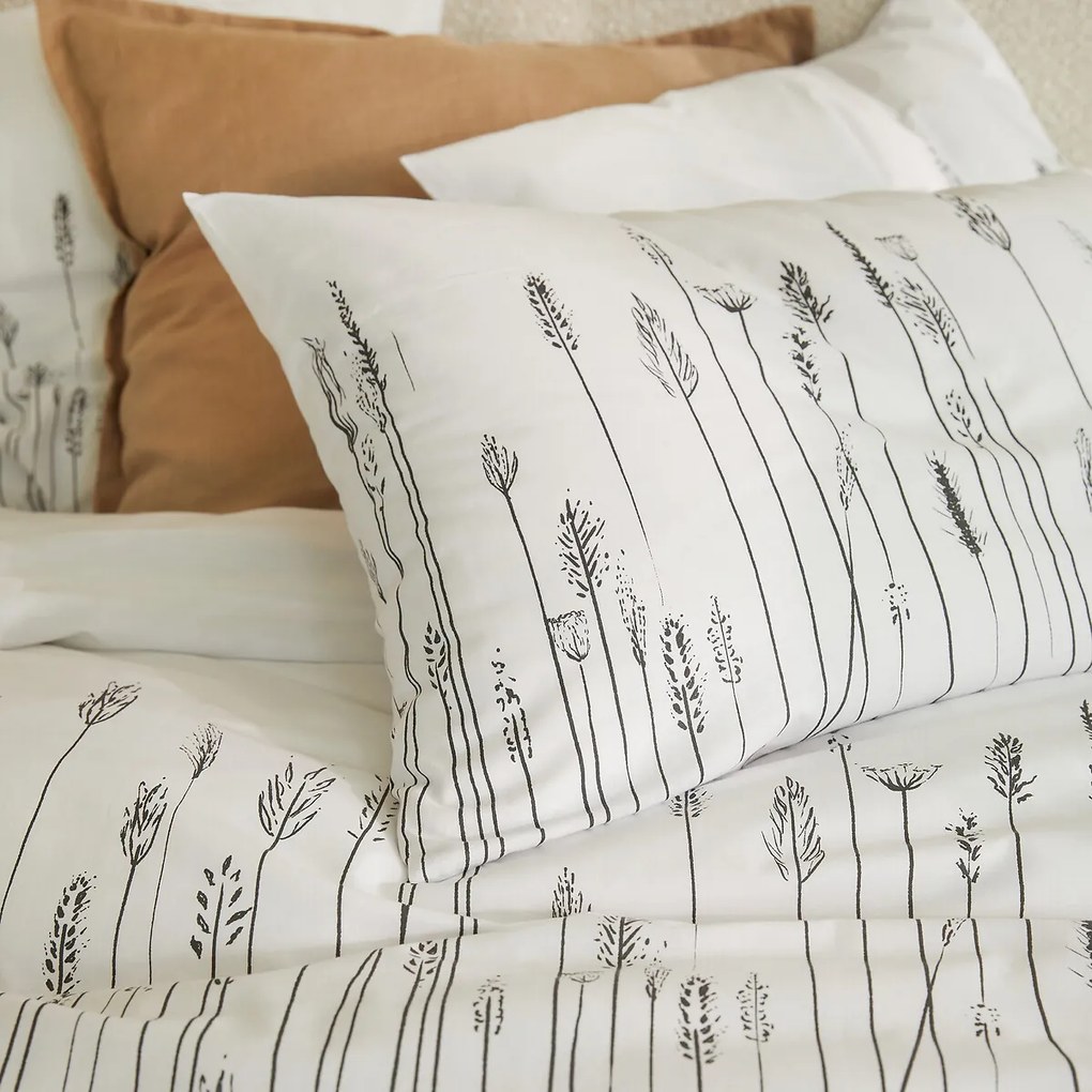 Kussensloop in katoen, Flore