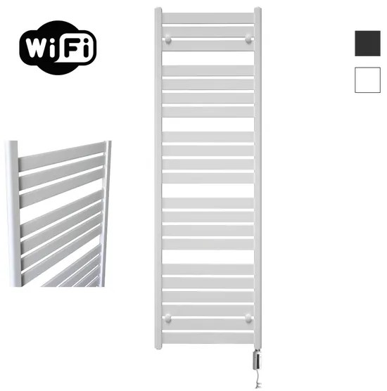 Sanicare HVW - Moda electrische WifiRadiator - 160x60cm - mat wit met thermostaat wit - rechtsonder HRDWW 601600/W