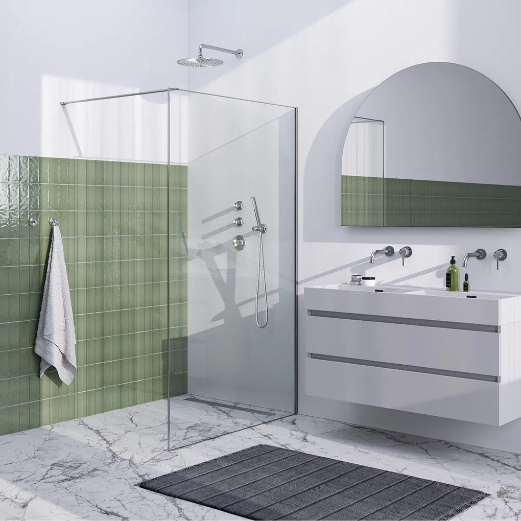 Brauer Season inloopdouche 120x200cm RVS