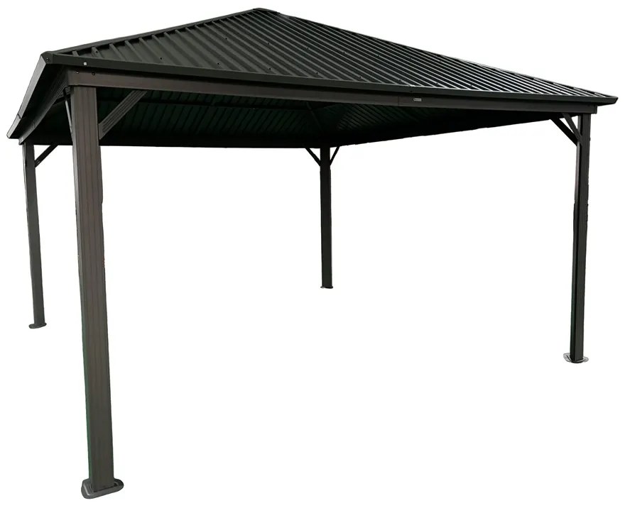 Metalen tuinhuis Sardinia 3x4 Tuinpunt antraciet
