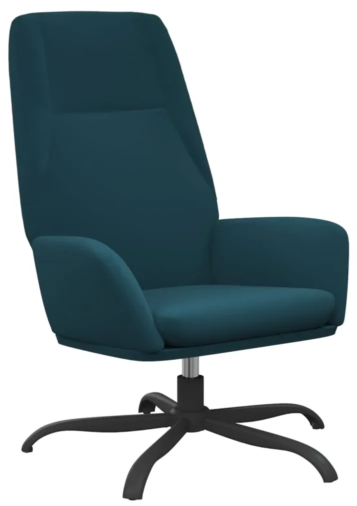 vidaXL Relaxstoel fluweel blauw