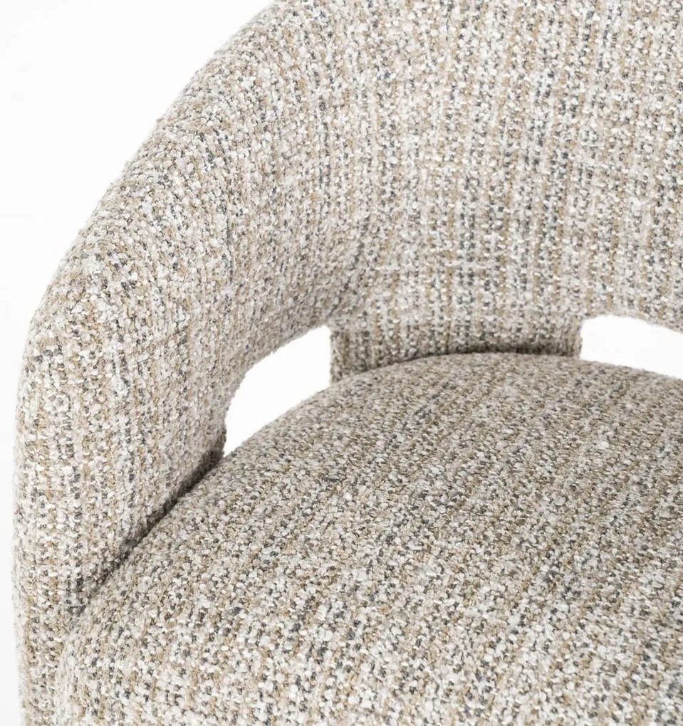 Eleonora Hamilton Taupe Eetkamerstoel Hotel Chique Stijl
