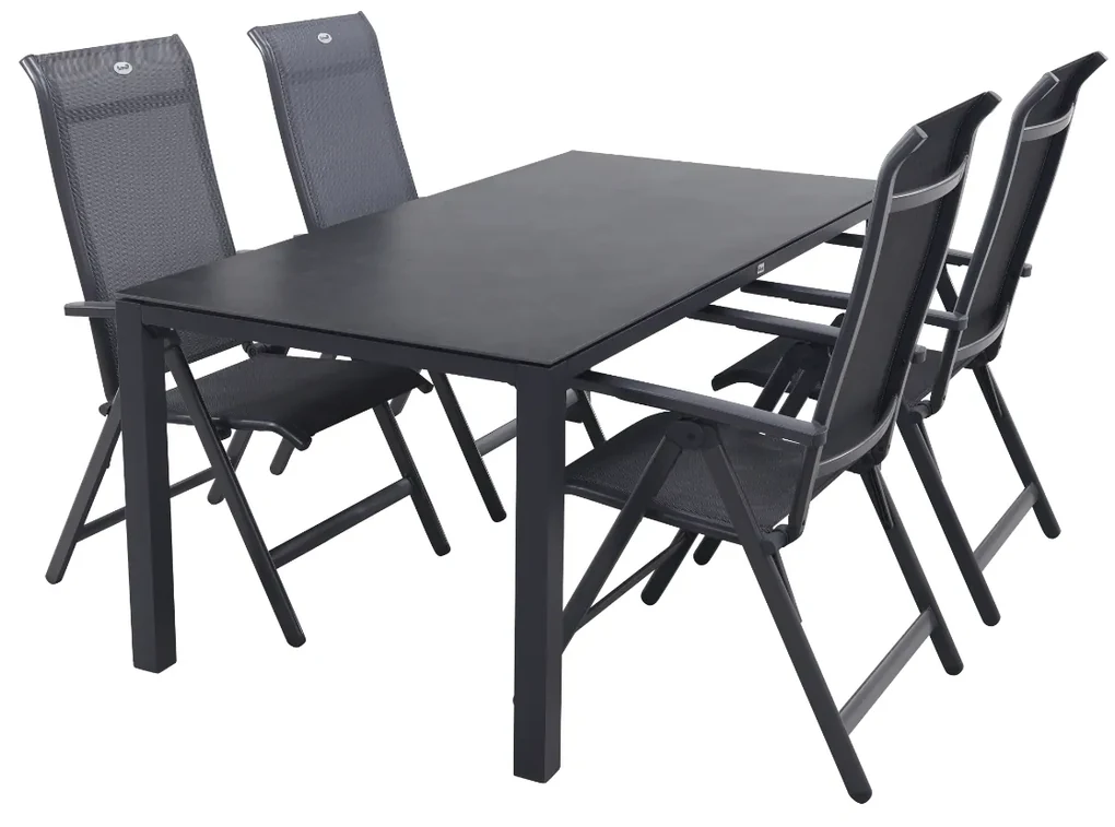 Hartman Milaan/Chaneo verstelbare tuinset - 180x90 cm. - 5-delig