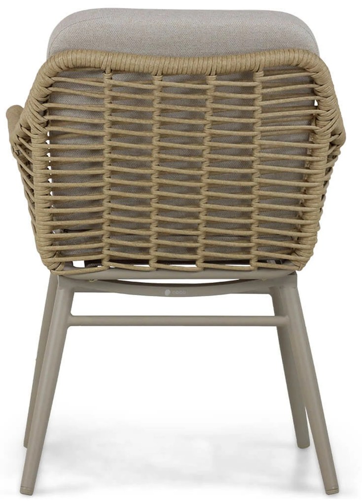 Tuinset 6 personen 240 cm Aluminium/wicker Taupe Coco Antoni/Boston