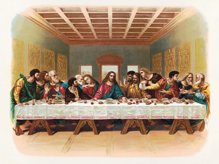 Kunstreproductie The Last Supper, Leonardo da Vinci