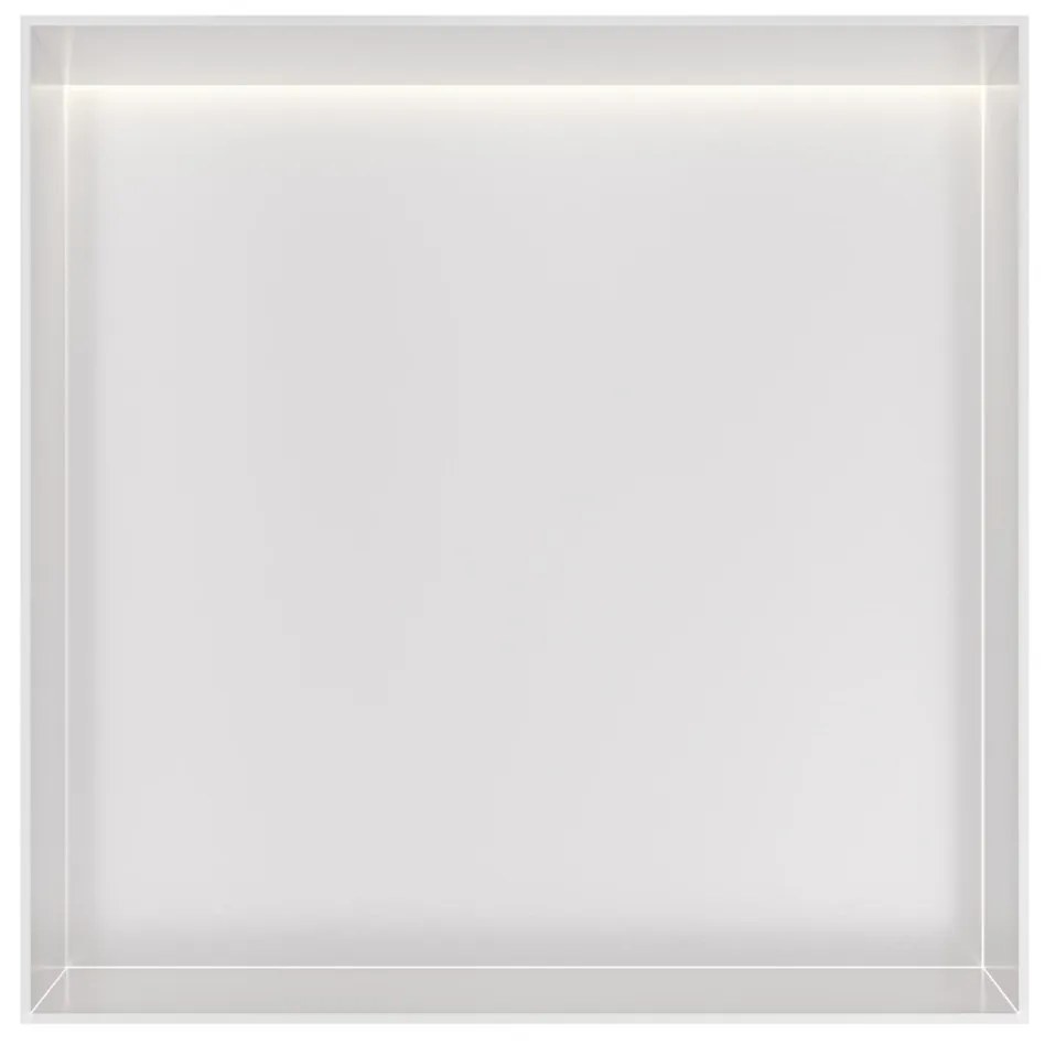 Hotbath &More frameless inbouwnis met verlichting 30x30x10cm wit mat