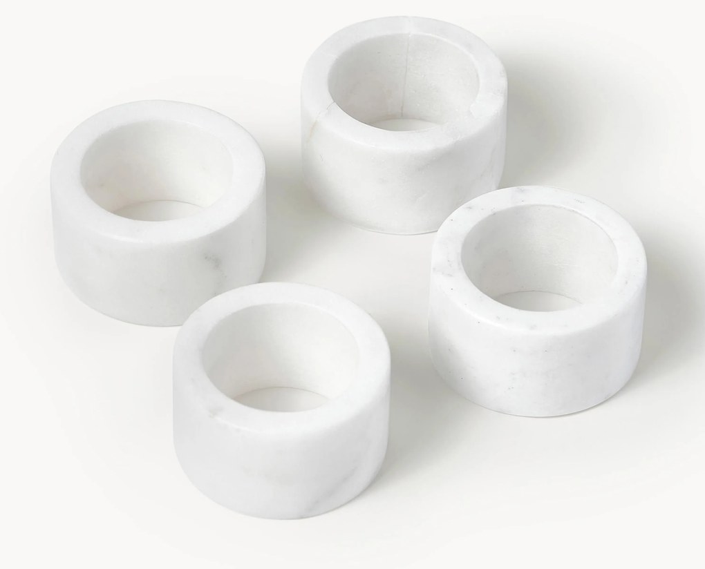 Marmeren servetringen Agata, 4 stuks