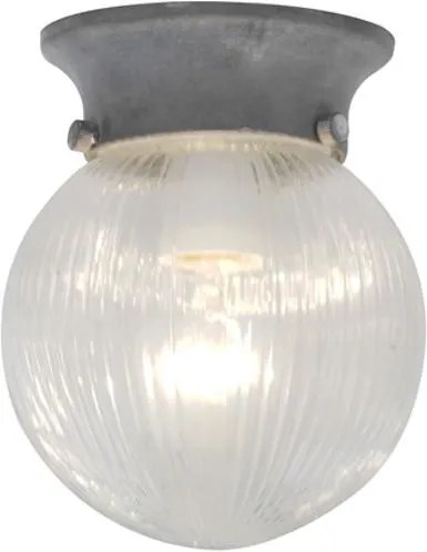 Plafondlamp Baret grijs 15cm 60W