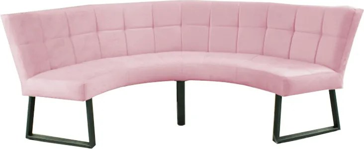 Eetkamerbank - Amsterdam - stof Element lichtroze 18 - geschikt voor tafel 150 cm