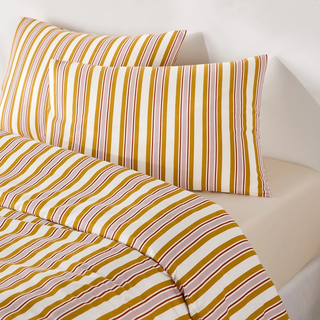 Beddengoed set 30% gerecycled katoen, rechthoekige kussensloop, DAIRIS