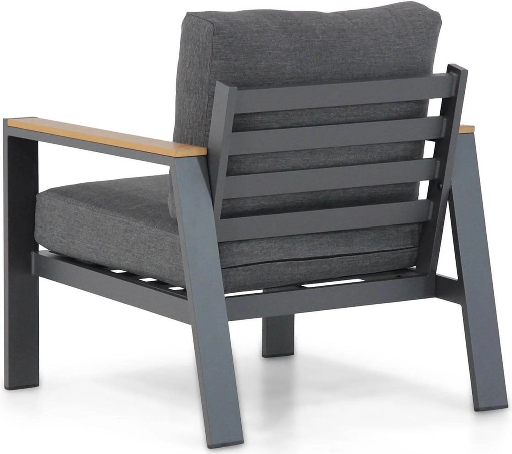Stoel en Bank Loungeset 5 personen Aluminium/polywood Grijs Domani Furniture Roseto