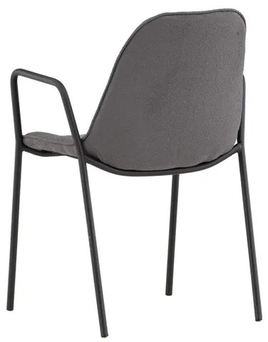 Jörn Eetkamerstoel - Robert  - Donkergrijs - Bouclé - Jörn