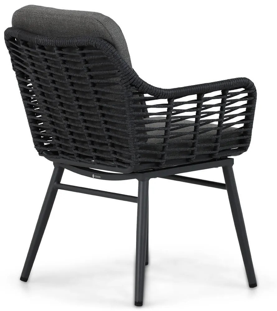 Tuinset 4 personen 180 cm Aluminium/wicker Grijs Coco Antoni/Vienna