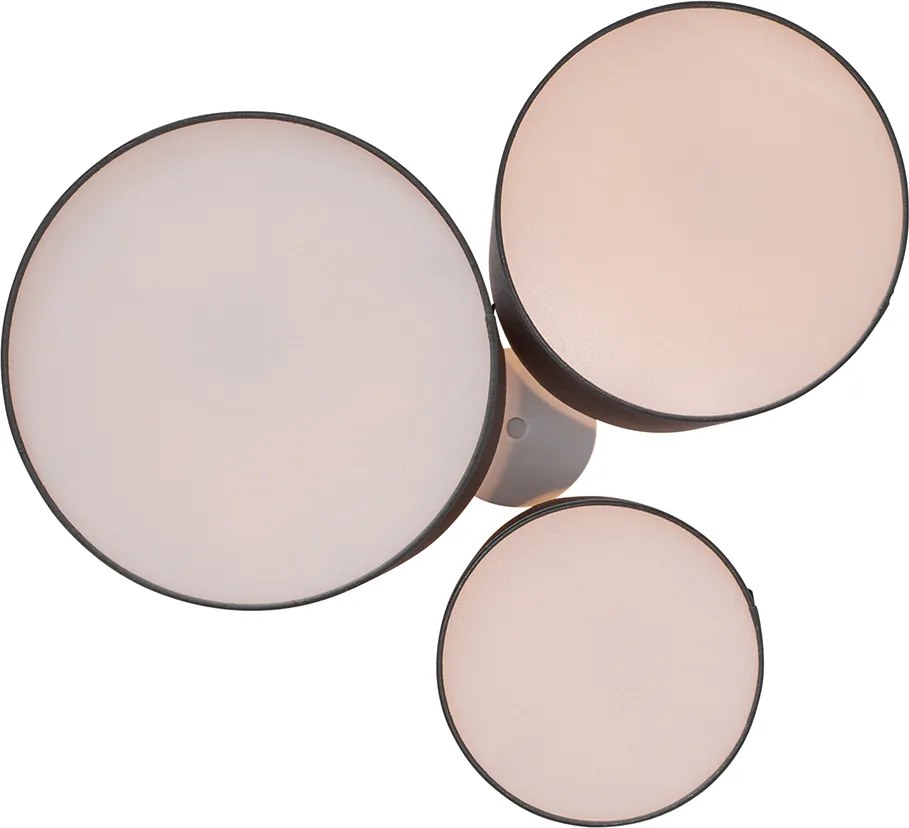 Moderne plafondlamp taupe  3-lichts - Multidrum