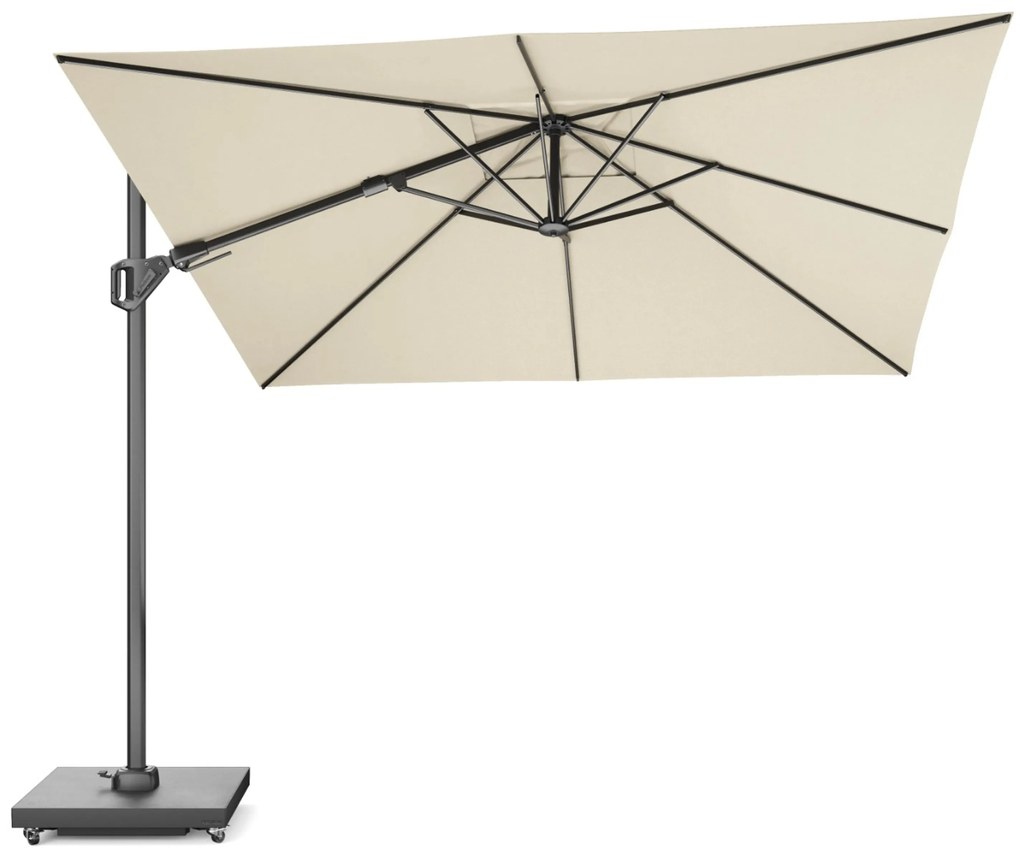 Platinum Challenger zweefparasol 3x3m T2 premium (excl. voet) champagne