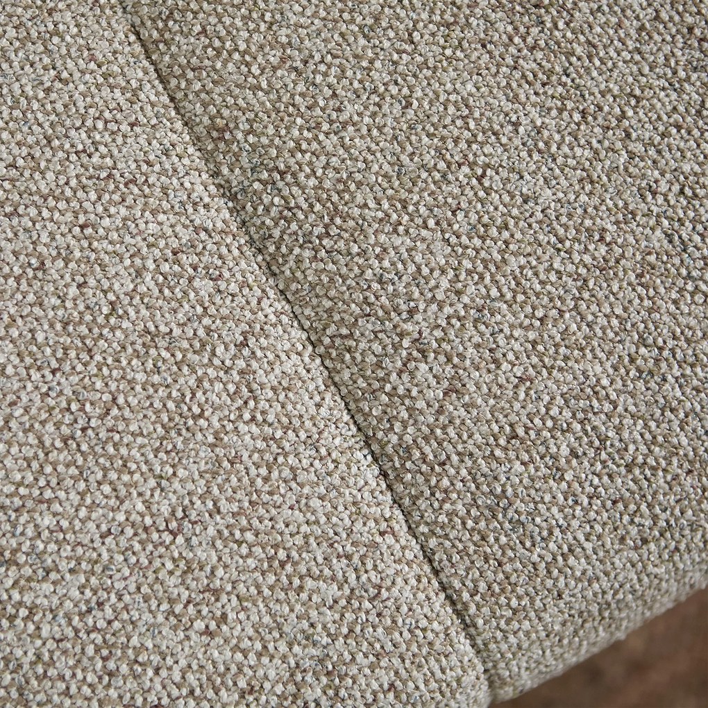 Beige Bank Met Decoratieve Strepen Hoek Links