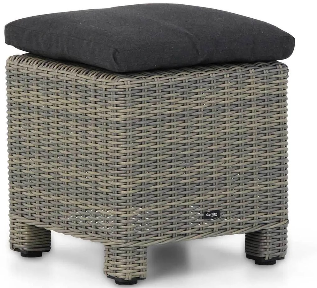 Stoel en Bank Loungeset 5 personen Wicker Taupe  Garden Collections Toronto/Brighton