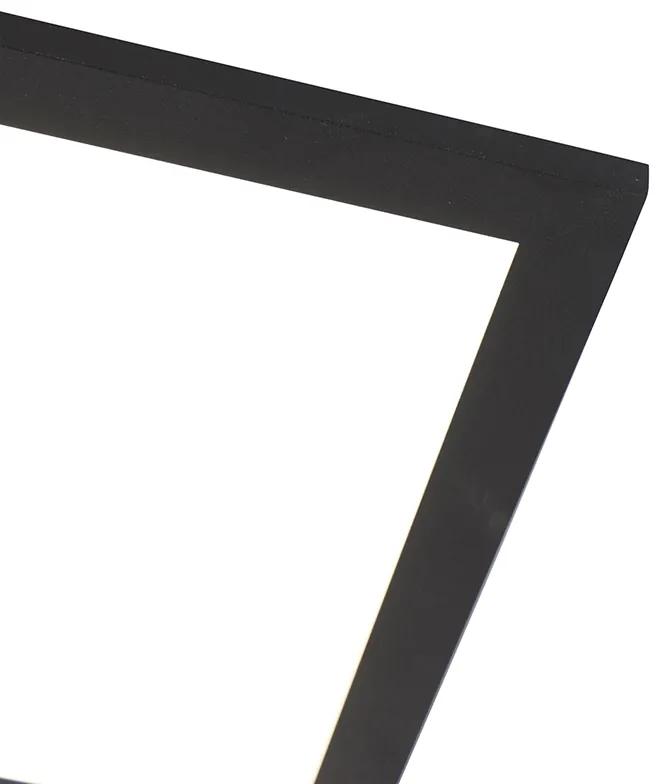 Moderne plafondlamp zwart incl. LED 80 cm - Liv Modern Binnenverlichting Lamp