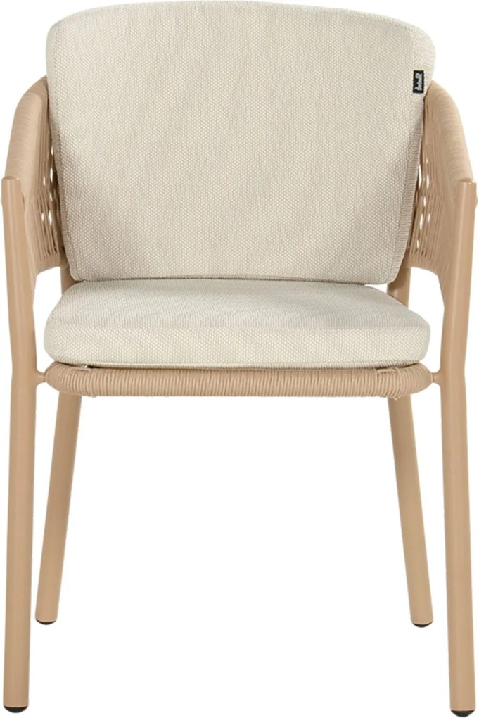 Tuinset Ronde Tuintafel 4 personen 120 cm Rope Taupe  Hartman Altea/Girona