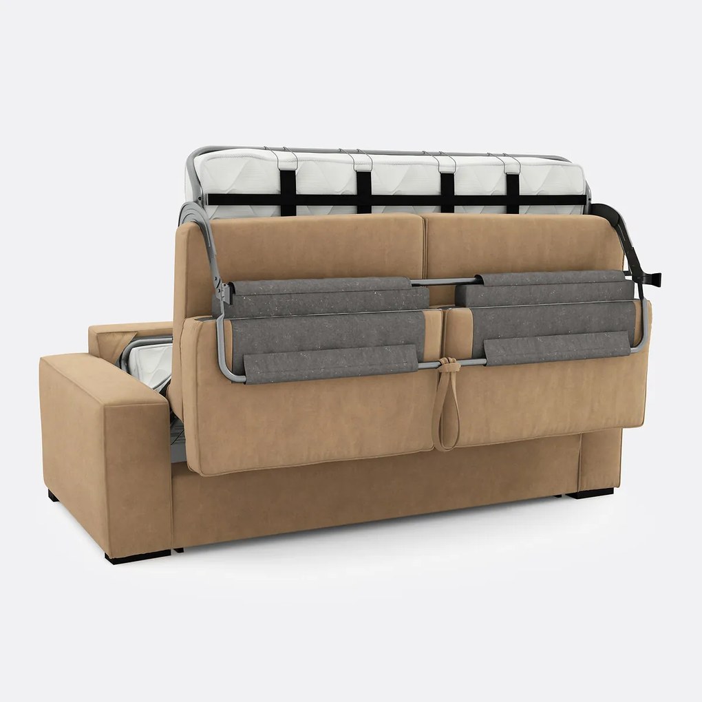 Bank-bed fluweel, mousse Cécilia