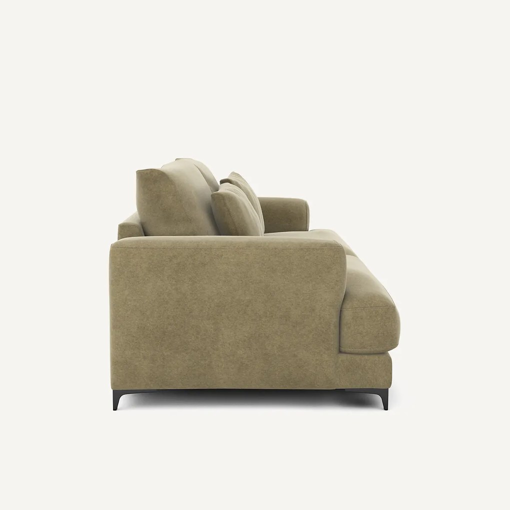 4-zits slaapbank in linnen fluweel, MARSILE