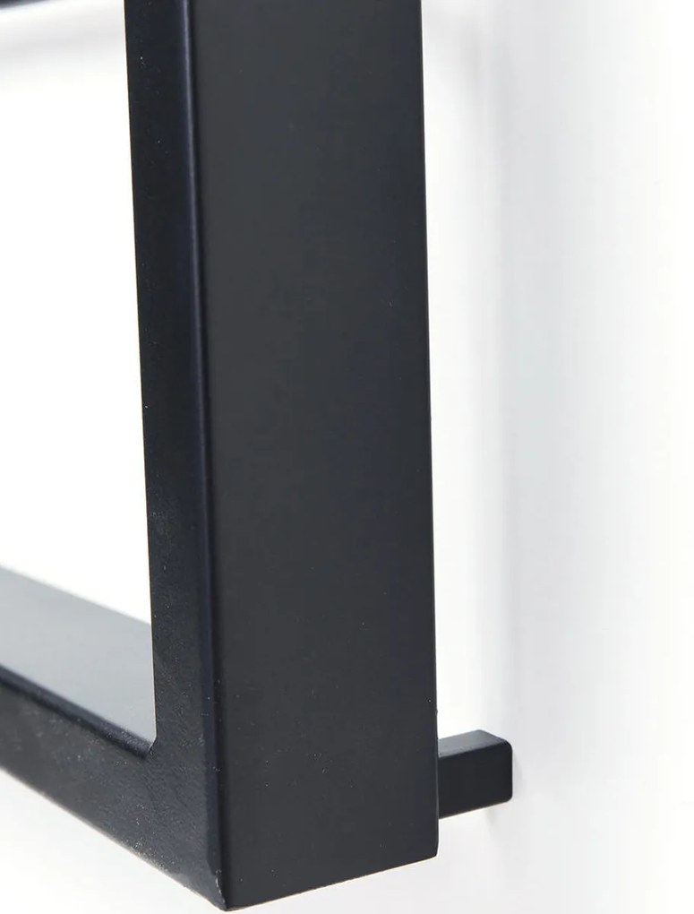 Kare Design Bistro Zwart Wijnrek Hangend - 42x6x120cm.