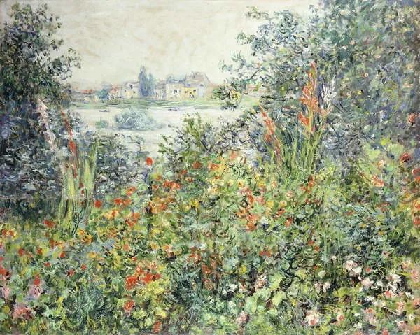 Monet, Claude - Kunstdruk Flowers at Vetheuil; Fleurs a Vetheuil, 1881, (40 x 30 cm)