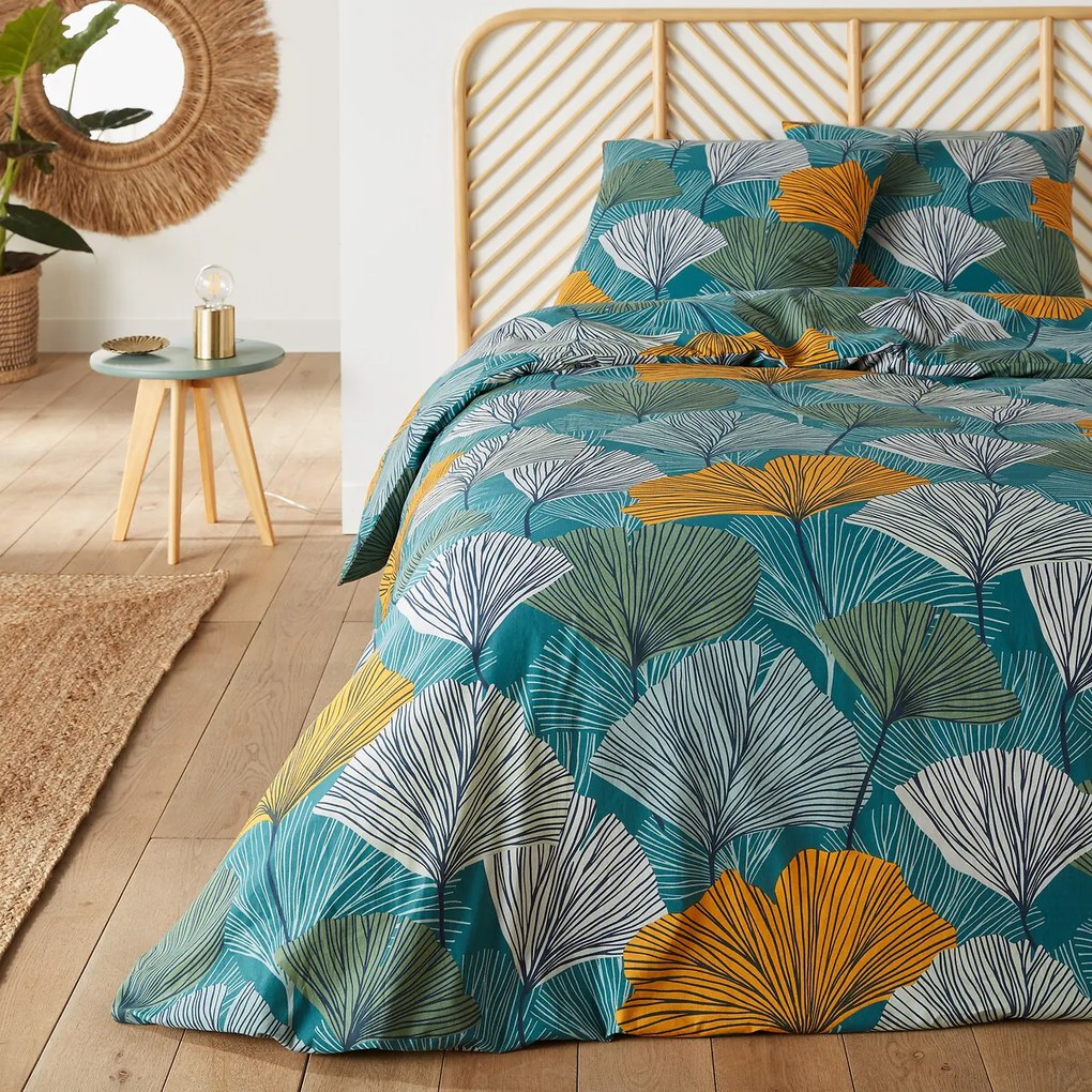 Bedset in katoen, vierkant kussensloop, Alix