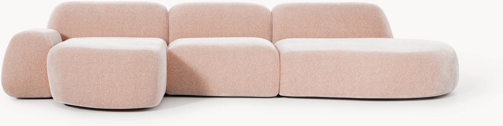 Modulaire hoekbank Wolke (4-zits) met chaise longue