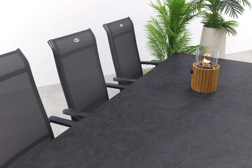 Hartman Milaan/Chaneo verstelbare tuinset - 220x100 cm. - 7-delig