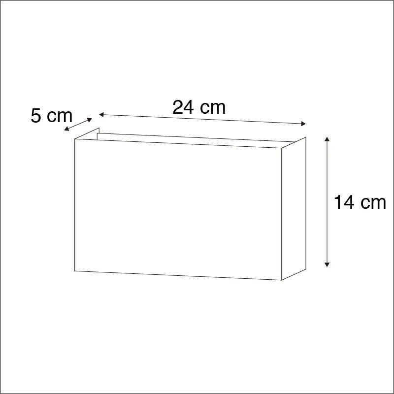Moderne wandlamp zwart 2-lichts - Otan