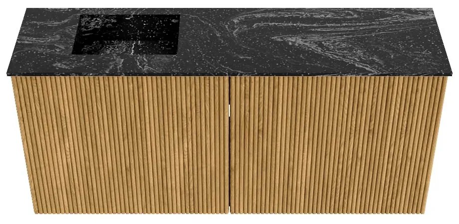 Mondiaz Joya DLux 90cm toiletmeubel oak met wastafel faye links 1 kraangat lava