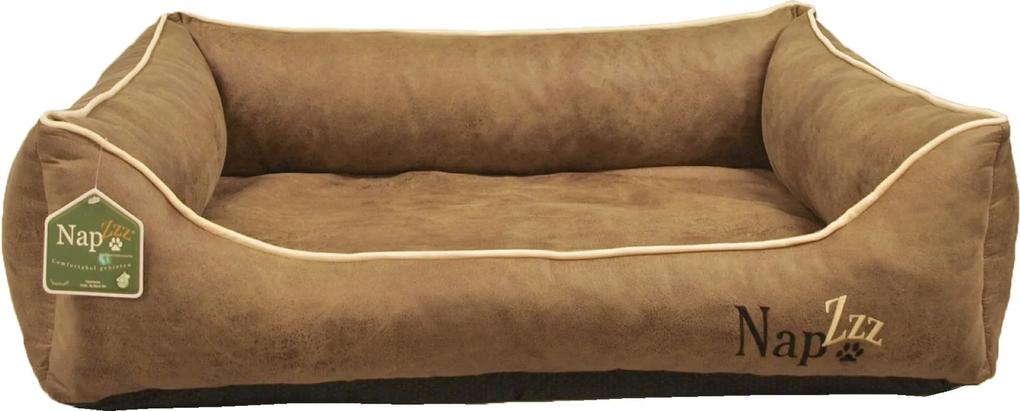 Nap'zzz divan leatherlook 90x70 cm bruin