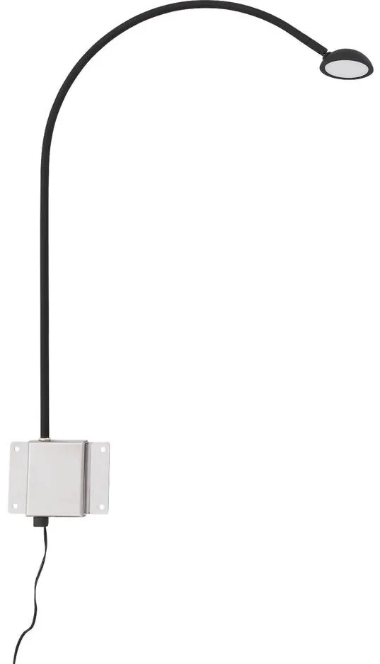 Goossens Verlichting Tbv Hoofdbord Light, Model h = black fix schotel (set van 2 stuks) led