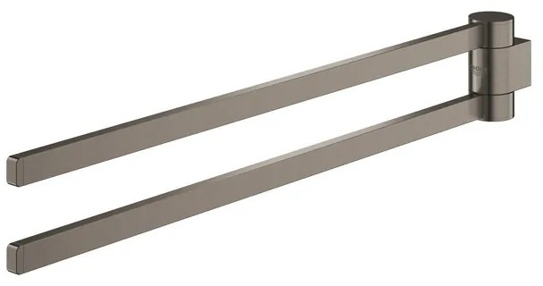 GROHE Selection Handdoekhouder - 40cm - dubbel - draaibaar - brushed hard graphite 41063al0