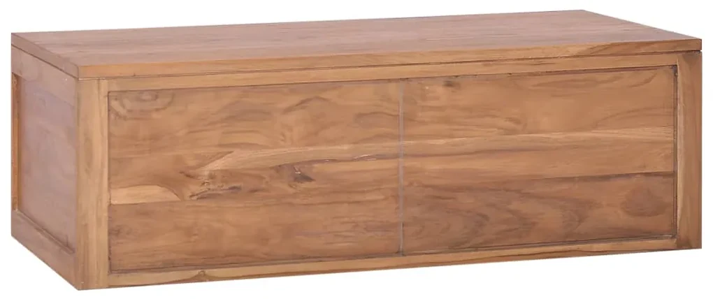 vidaXL Badkamerwandkast 90x45x30 cm massief teakhout
