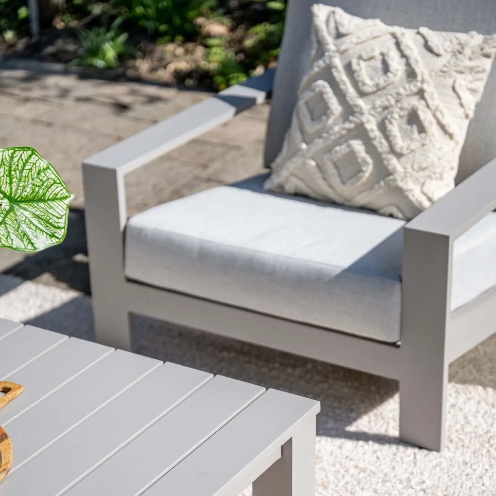 Garden Impressions Coba stoel-bank loungeset 4-delig - taupe