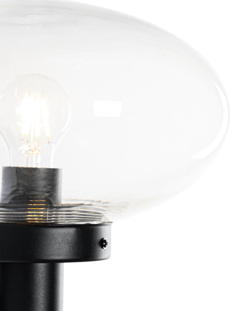 Modern buiten wandlamp zwart - Elly Modern E27 IP44 Buitenverlichting ovaal