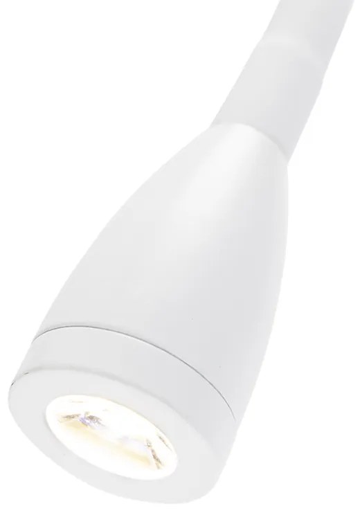 Moderne flexibele wandlamp wit LED - Flex Modern Binnenverlichting Lamp