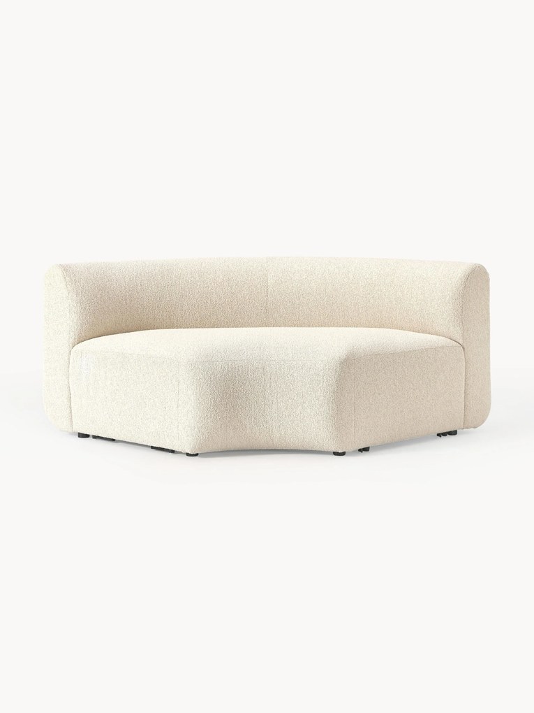 Ronde bouclé hoekmodule Sofia