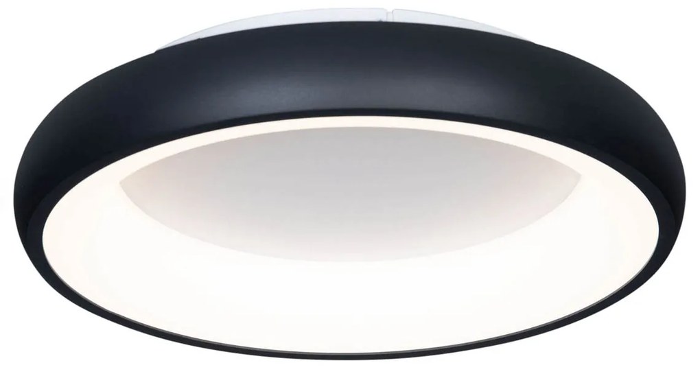 Moderne plafondlamp zwart 45cm incl. LED dimbaar - Cardona rond Binnenverlichting Lamp