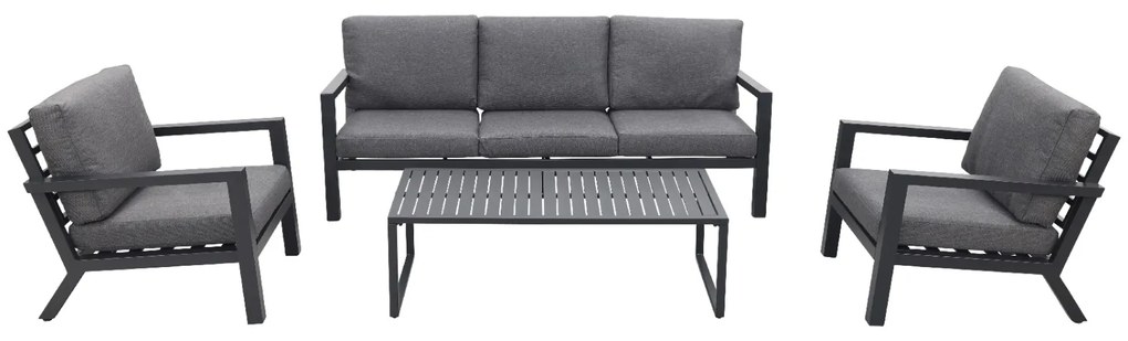 Hugo stoel-bank loungeset - antraciet OP=OP