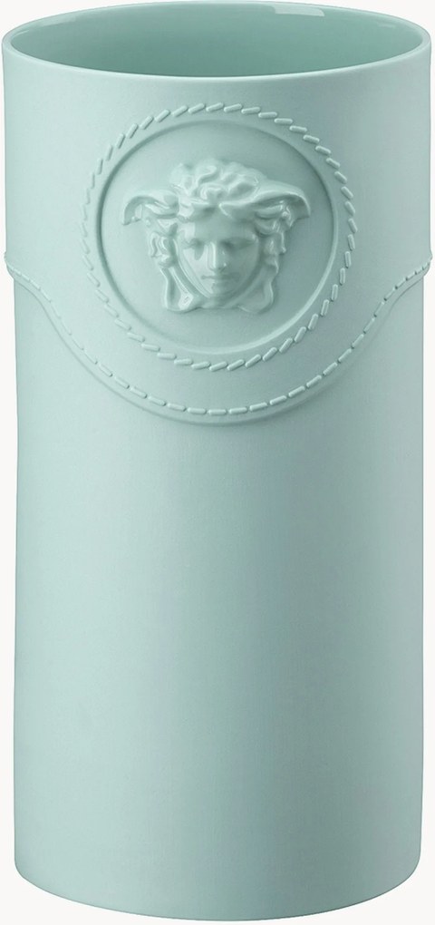 Porseleinen vaas La Medusa Green, H 24 cm