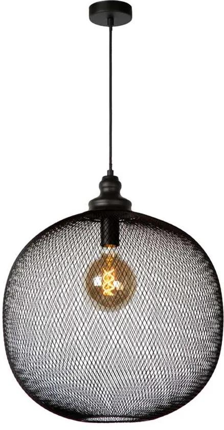 Lucide hanglamp Mesh - zwart - 49,5x181 cm - Leen Bakker