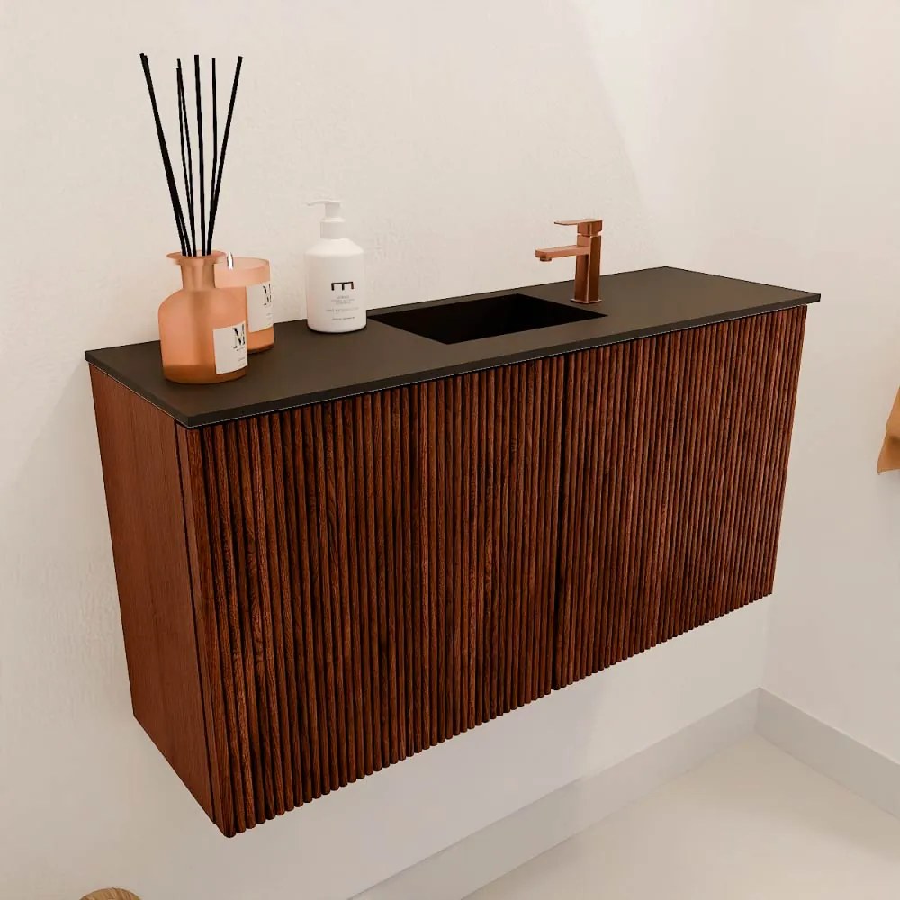 Mondiaz Joya 80cm toiletmeubel ruby met wastafel faye midden 1 kraangat urban